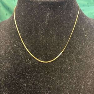 Elegant14 k  Gold Necklace 16”.